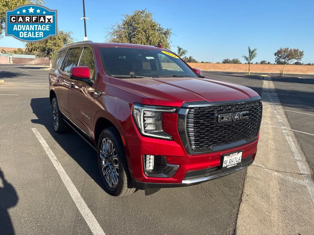 Used 2024 Volcanic Red Tintcoat GMC Denali Ultimate image 2