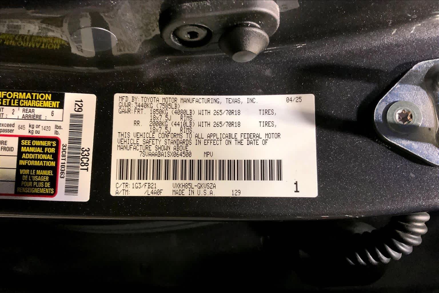 Used 2025 Magnetic Gray Metallic Toyota SR5 image 29