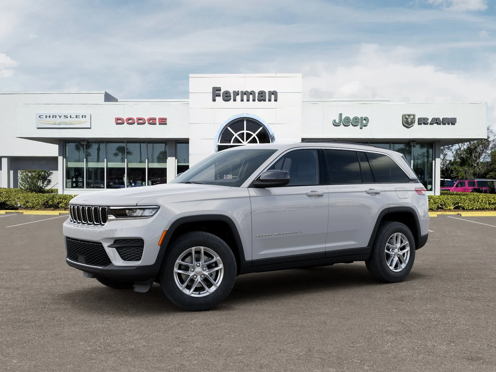 New 2026 Bright White Clear-Coat Exterior Paint Jeep Laredo X image 3