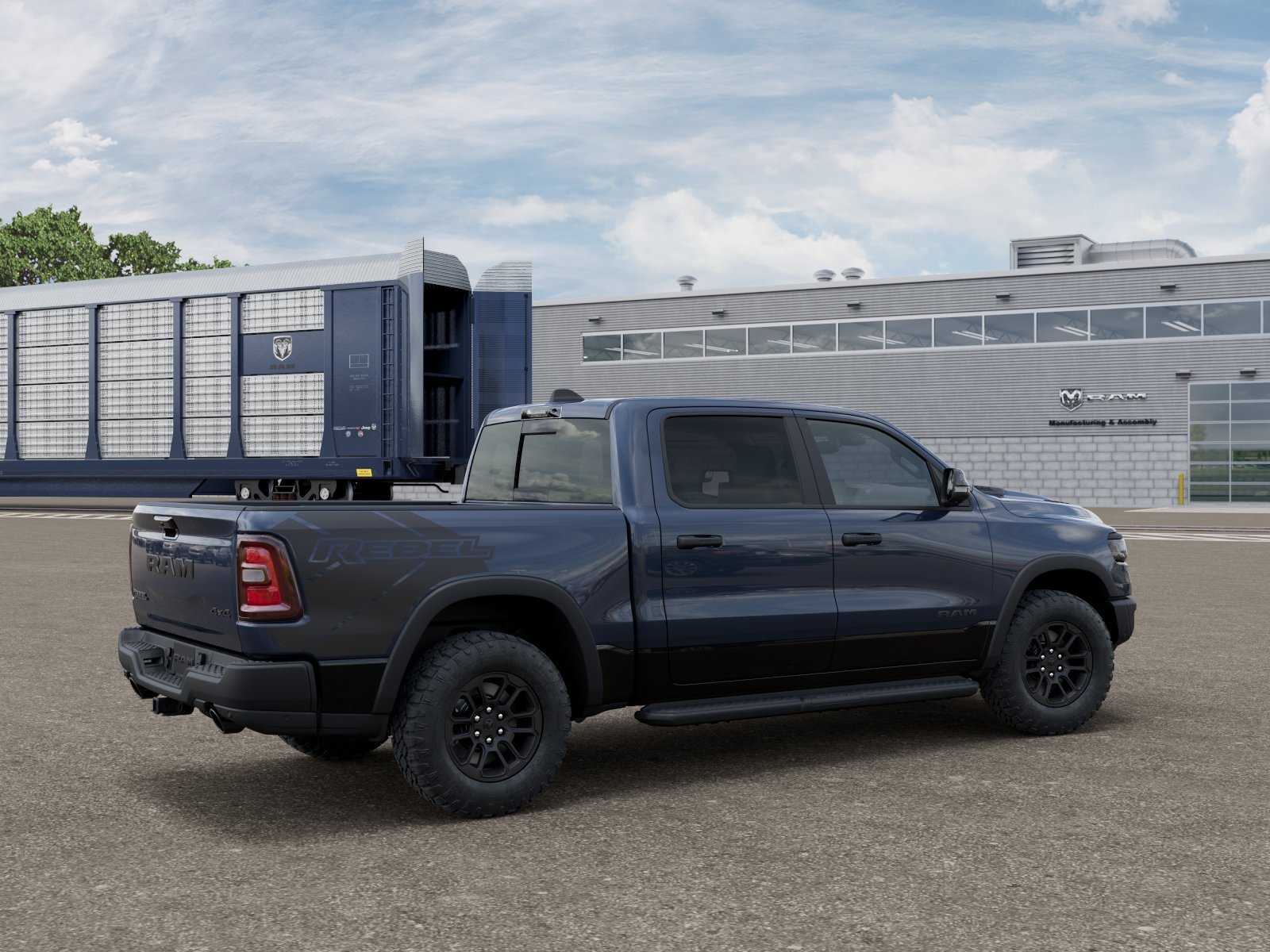 New 2026 Forged Blue Metallic Exterior Paint RAM REBEL image 2