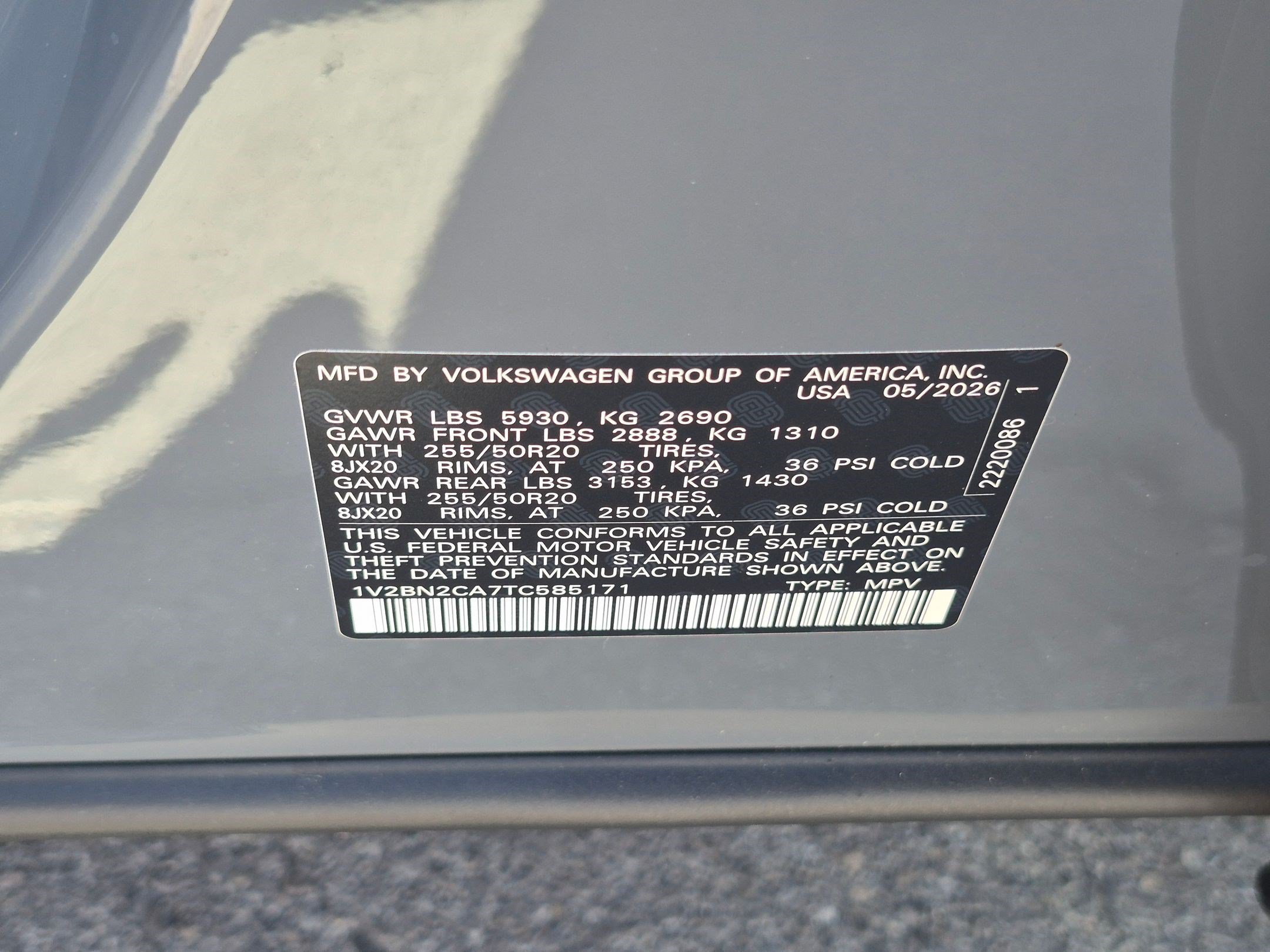 New 2026 Gray Volkswagen 2.0T SEL image 17