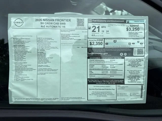 New 2026 Tactical Green Metallic Nissan SV image 21