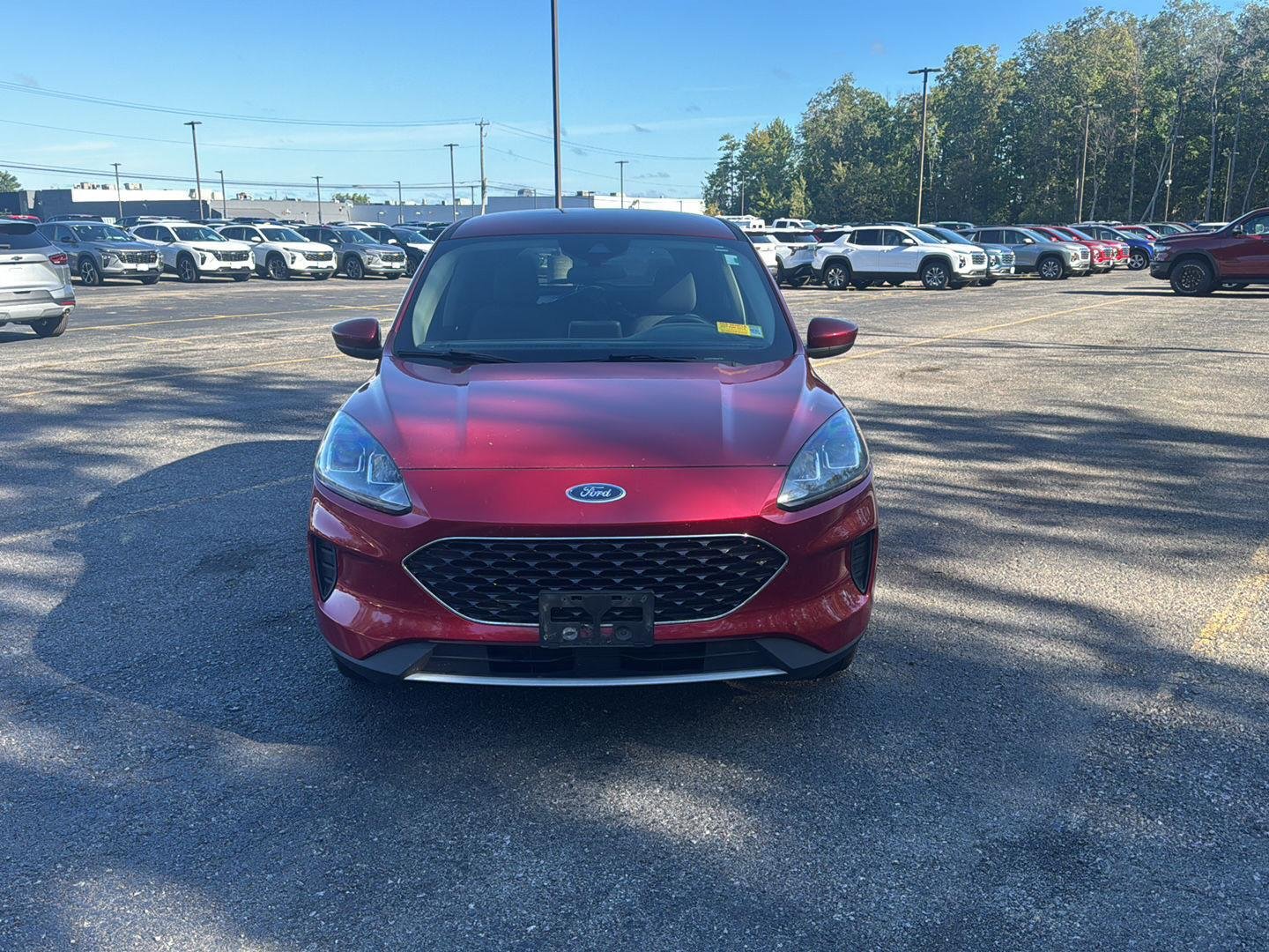 Used 2020 Rapid Red Metallic Tinted Clearcoat Ford SE image 4