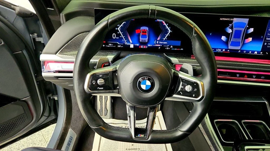 Used 2023 Frozen Pure Grey Metallic BMW 760i xDrive w/ Exec & Driving Assist. Pro & M Sport Pro Packages image 13