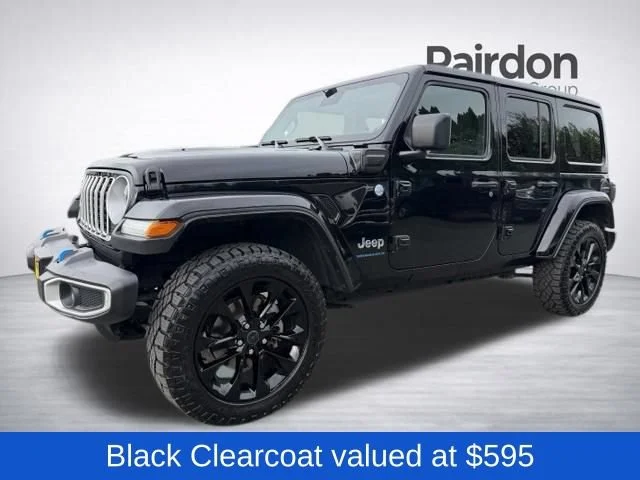 Used 2024 Black Clearcoat Jeep Sahara 4xe image 3