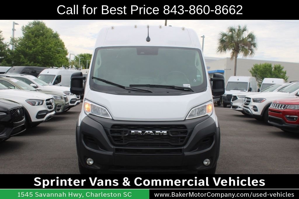 Used 2025 Bright White Clearcoat Ram High Roof image 3