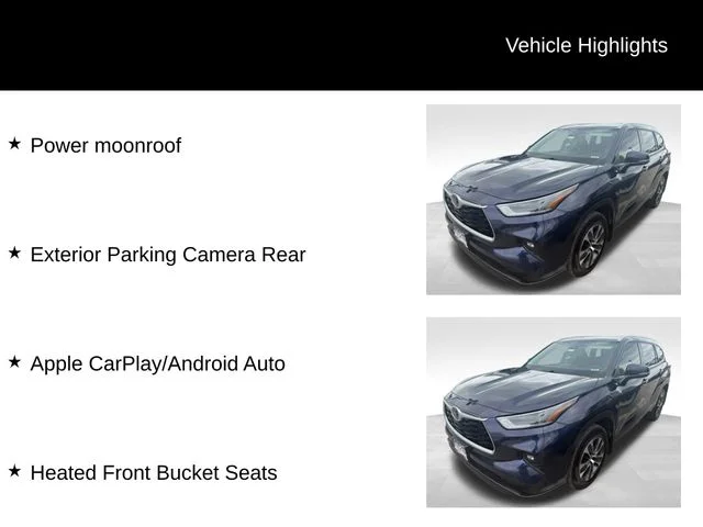 Used 2021 Blue Toyota XLE image 6