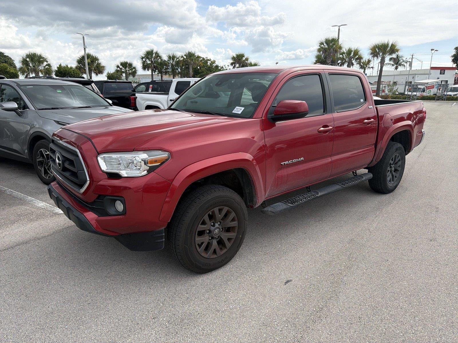 Used 2021 Barcelona Red Metallic Toyota SR5 V6 image 1