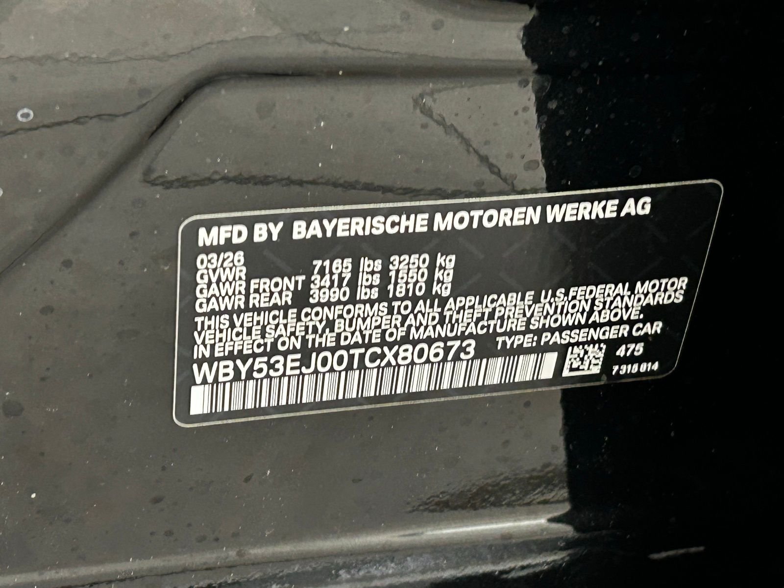 New 2026 Black Sapphire Metallic BMW xDrive60 image 54