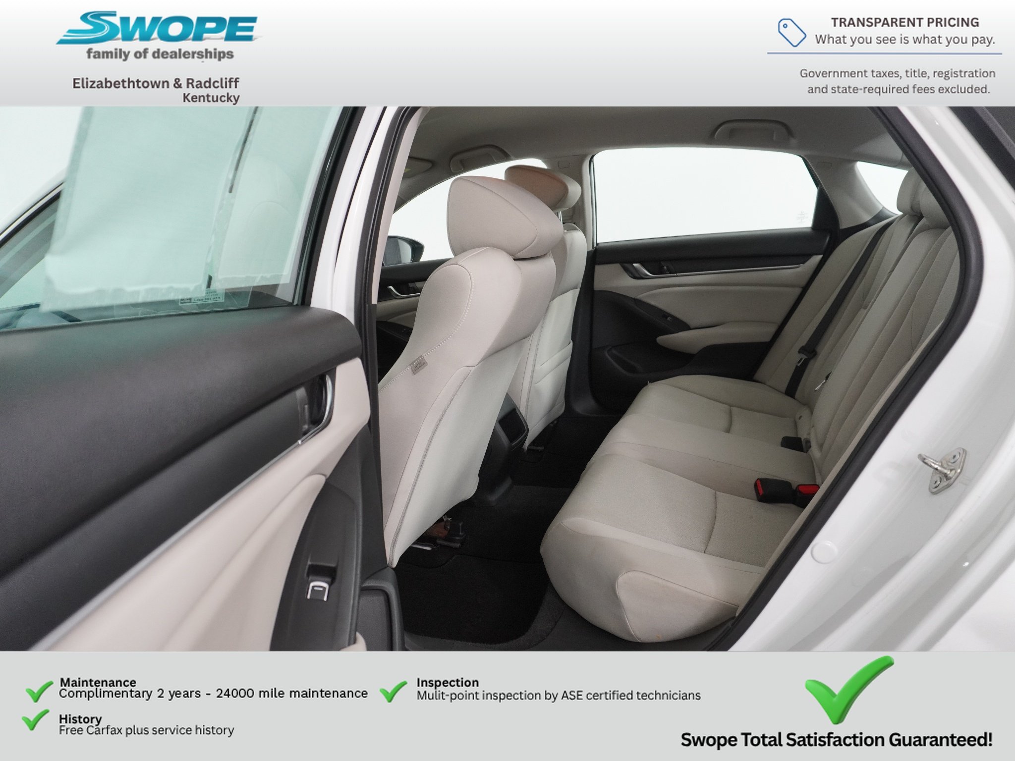 Used 2018 White Orchid Pearl Honda Base image 12