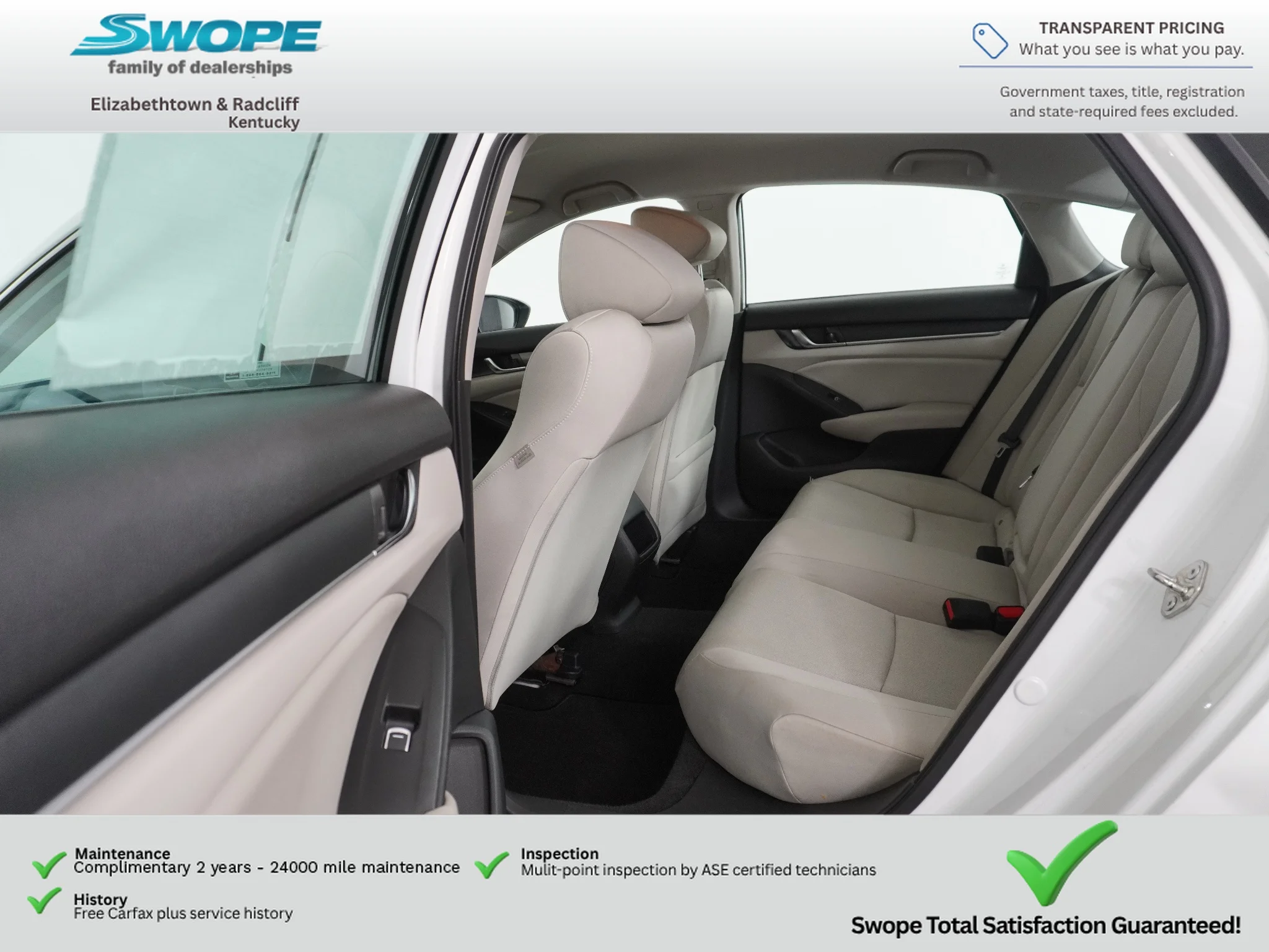 Used 2018 White Orchid Pearl Honda Base image 12