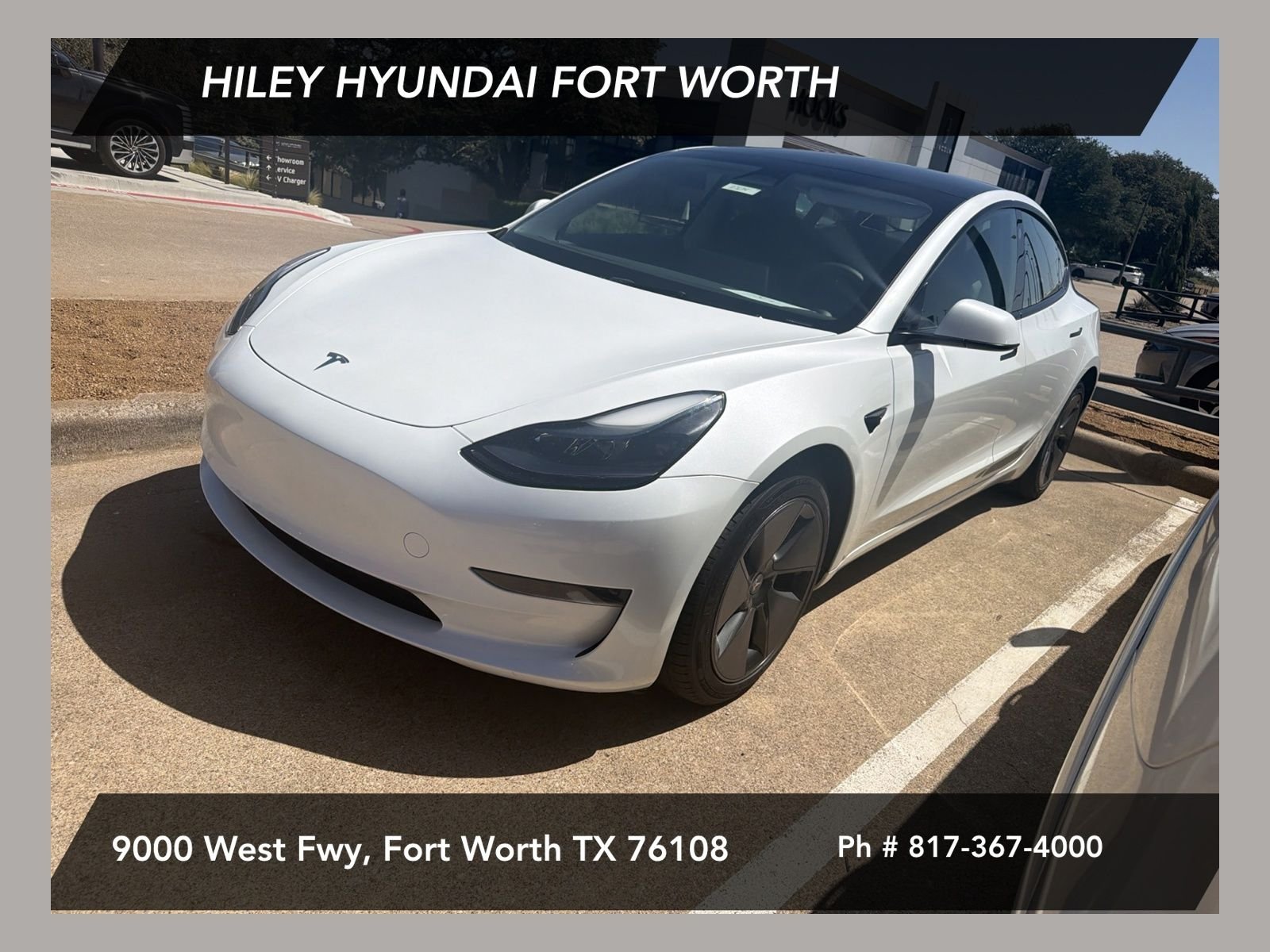 Used 2023 Pearl White Multi-Coat Tesla Base image 1