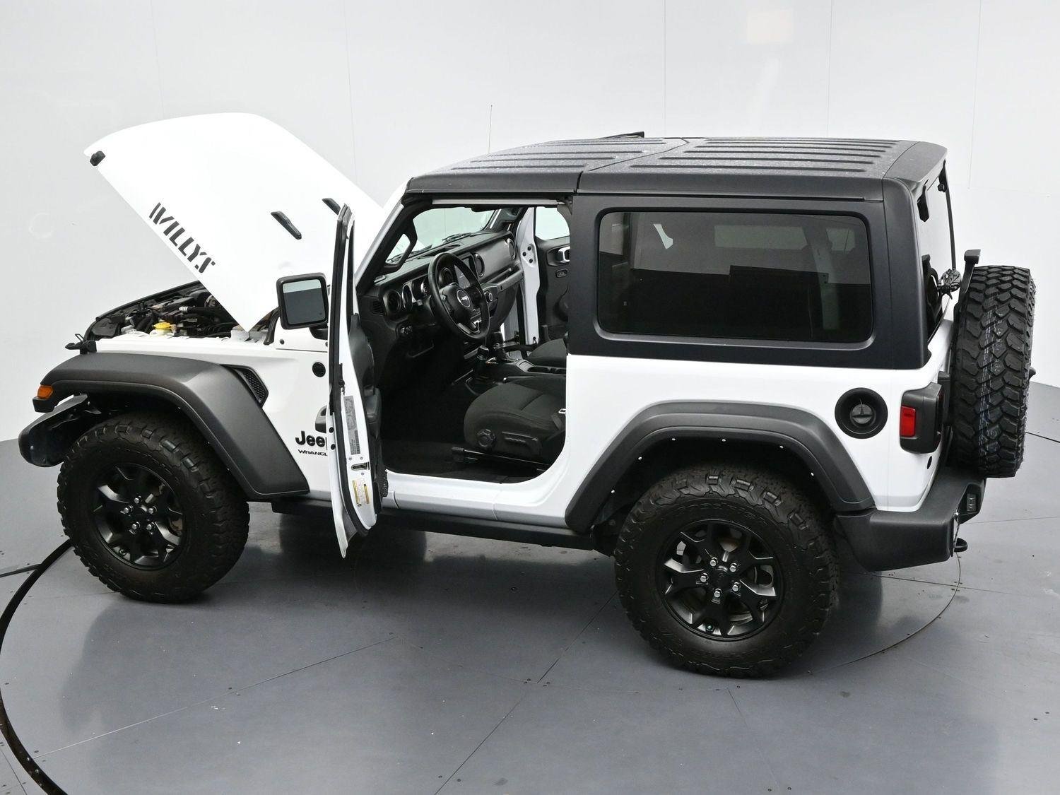 Used 2022 Bright White Clearcoat Jeep Willys image 38