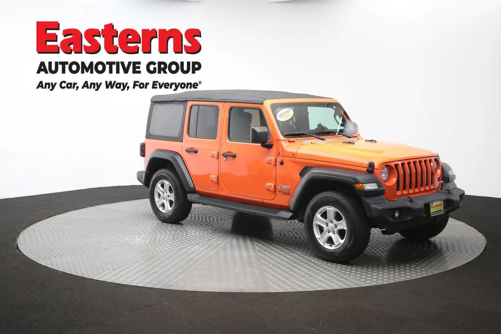 Used 2018 Orange Jeep Unlimited Sport S image 47