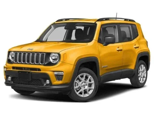 Used 2023 Solar Yellow Clearcoat Jeep Latitude image 1