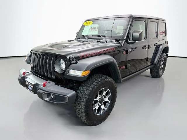 Used 2020 Black Clearcoat Jeep Unlimited Rubicon image 3