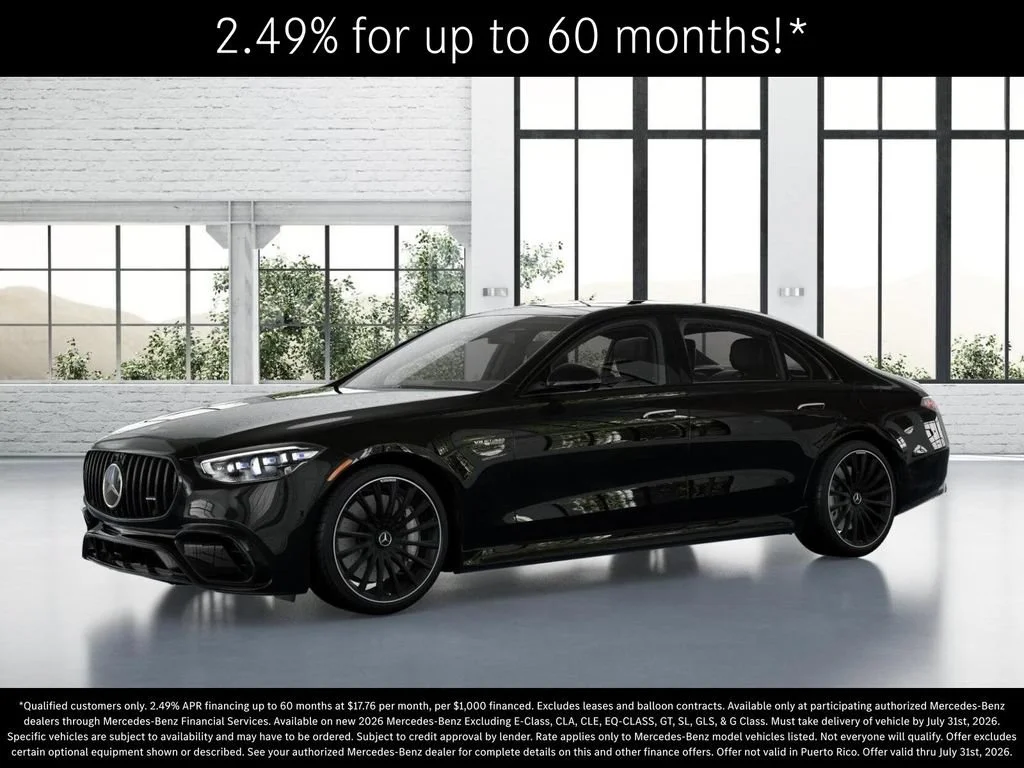 New 2026 Obsidian Black Metallic Mercedes-Benz AMG® S 63 E 4MATIC Sedan image 80