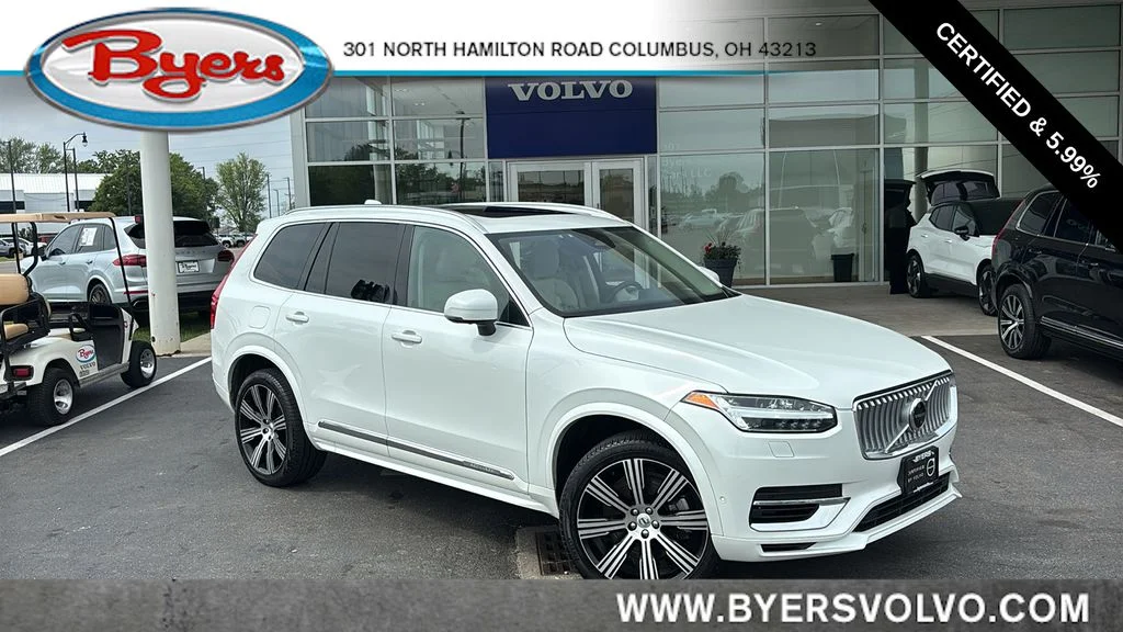 Certified Used 2023 White Volvo T8 Plus Bright Theme 7 Passenger image 1