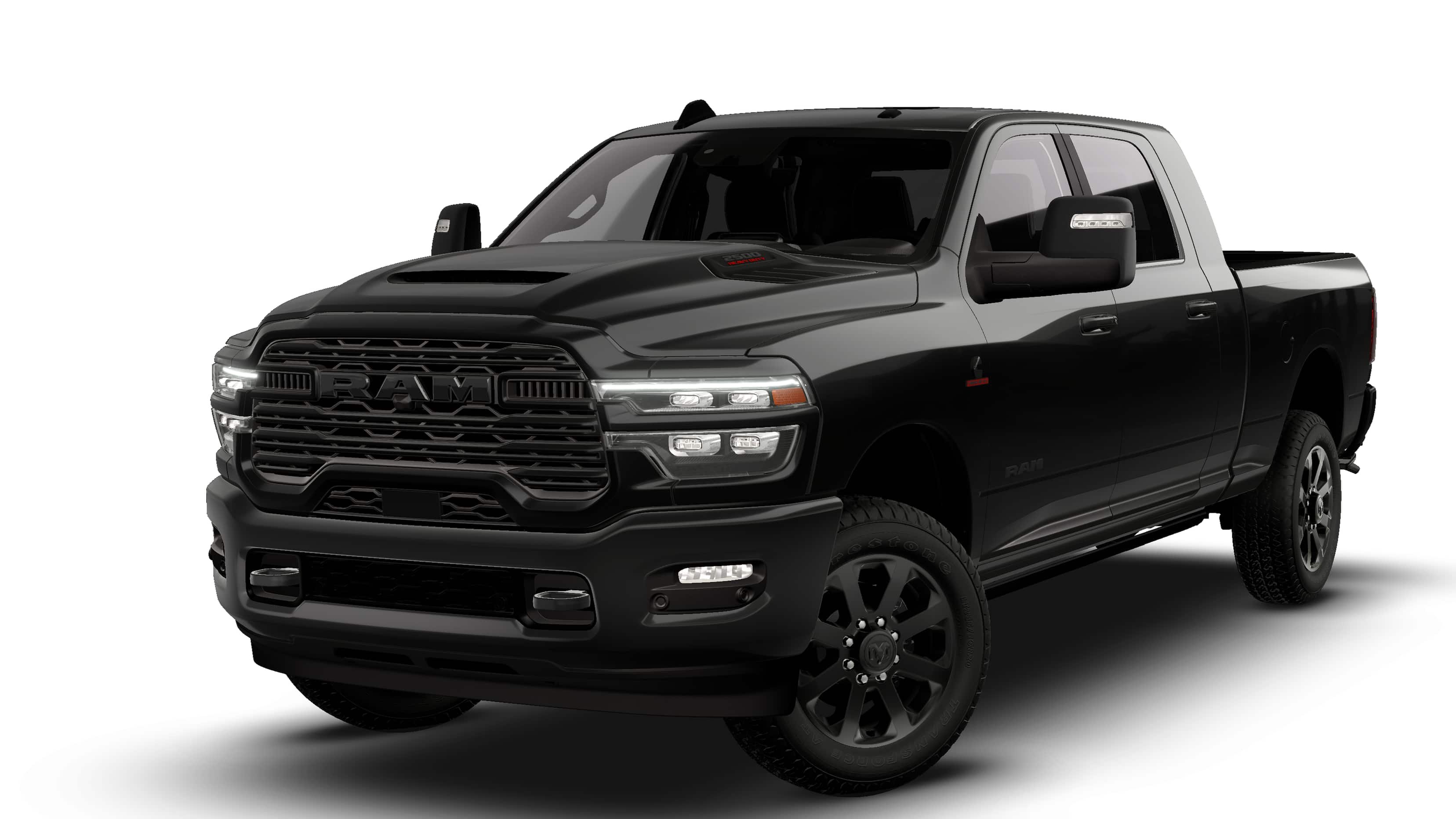 New 2027 Diamond Black Crystal Pearl-Coat Exterior Paint RAM Laramie image 13