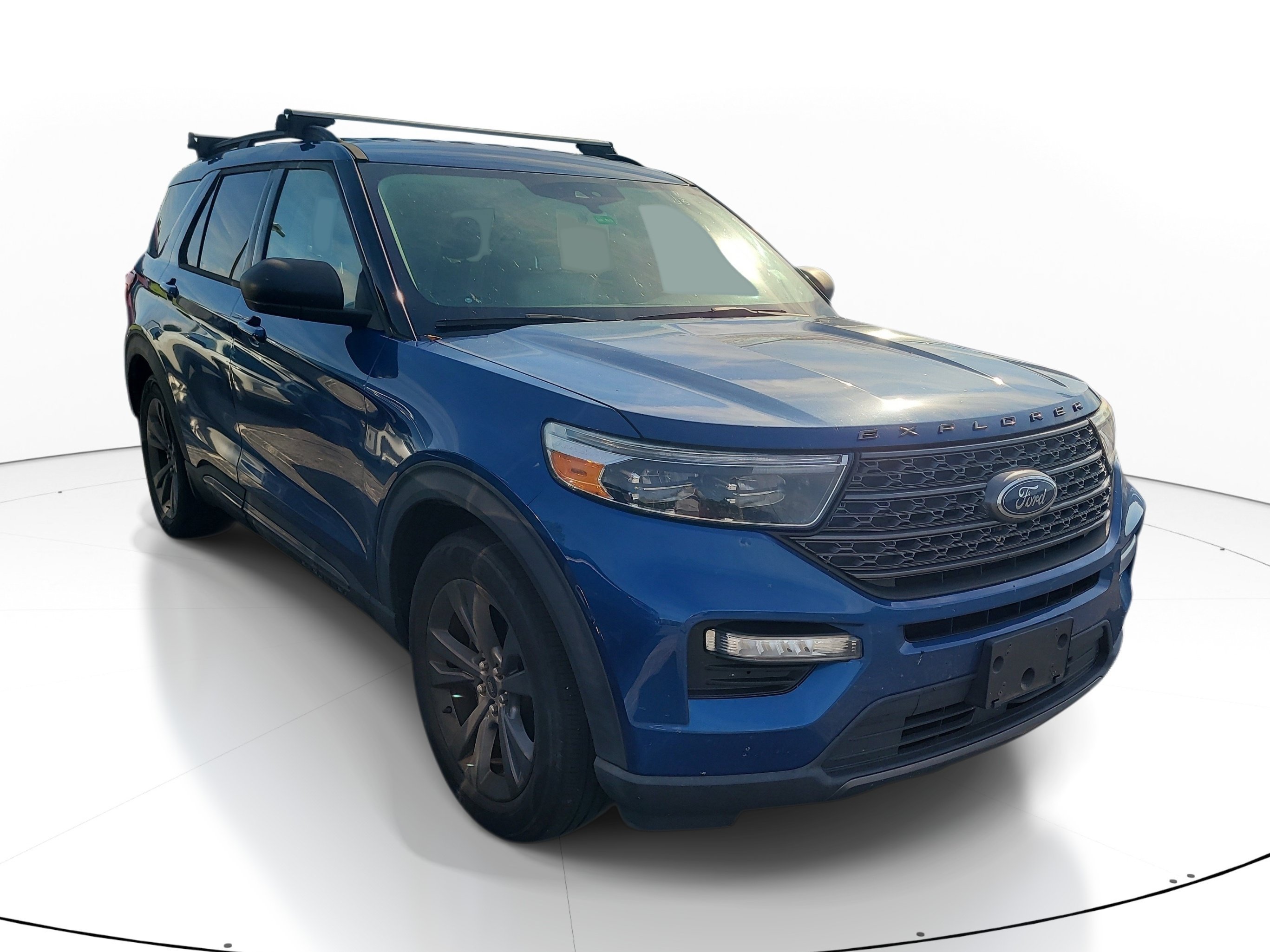 Used 2021 Blue Metallic Ford XLT image 1