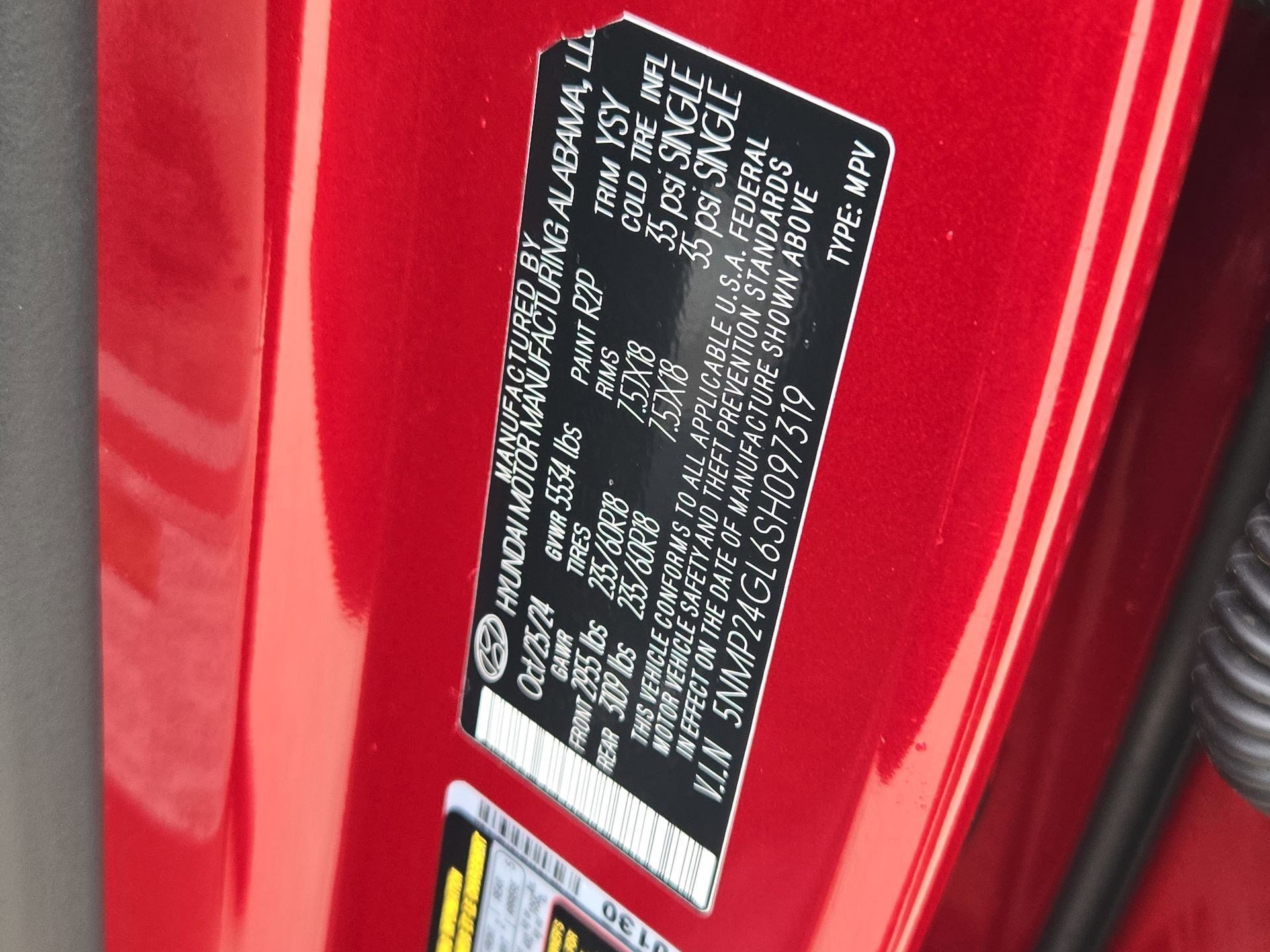 Used 2025 Ultimate Red Hyundai SEL image 33