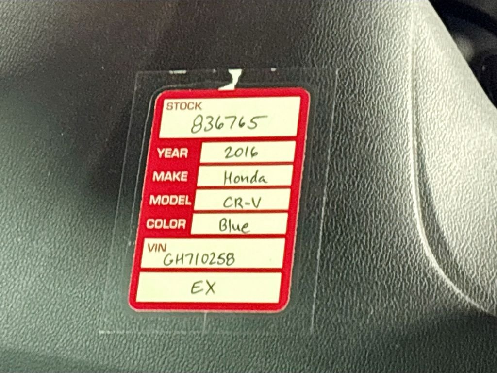Used 2016 Blue Honda EX image 25