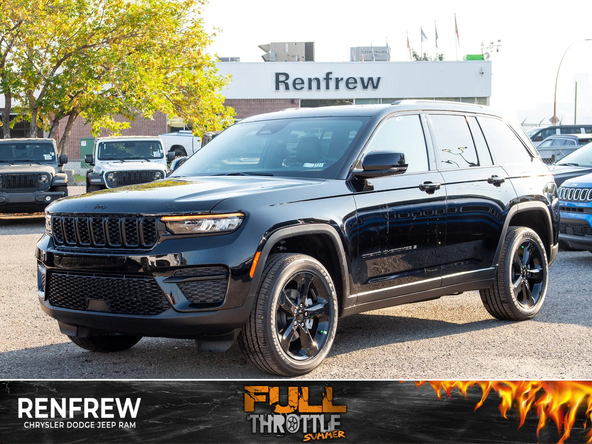 New 2025 Black Jeep Altitude* Sunroof, Trailer Tow Pkg, Heated Leather image 1