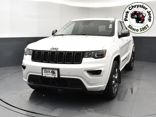 Used 2021 Jeep Grand Cherokee 80th Edition with VIN 1C4RJFBG8MC776155 for sale in Burnsville, Minnesota