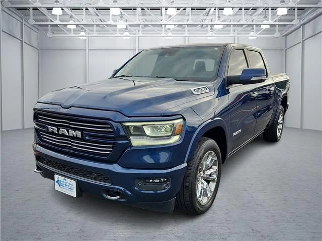 Used 2022 Patriot Blue Pearlcoat RAM Laramie 4x2 Crew Cab 144.5 in. WB image 1