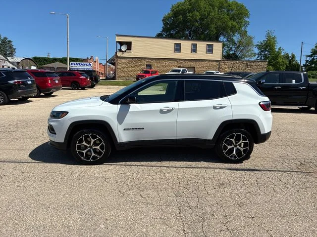 Used 2025 Bright White Clearcoat Jeep Limited image 2