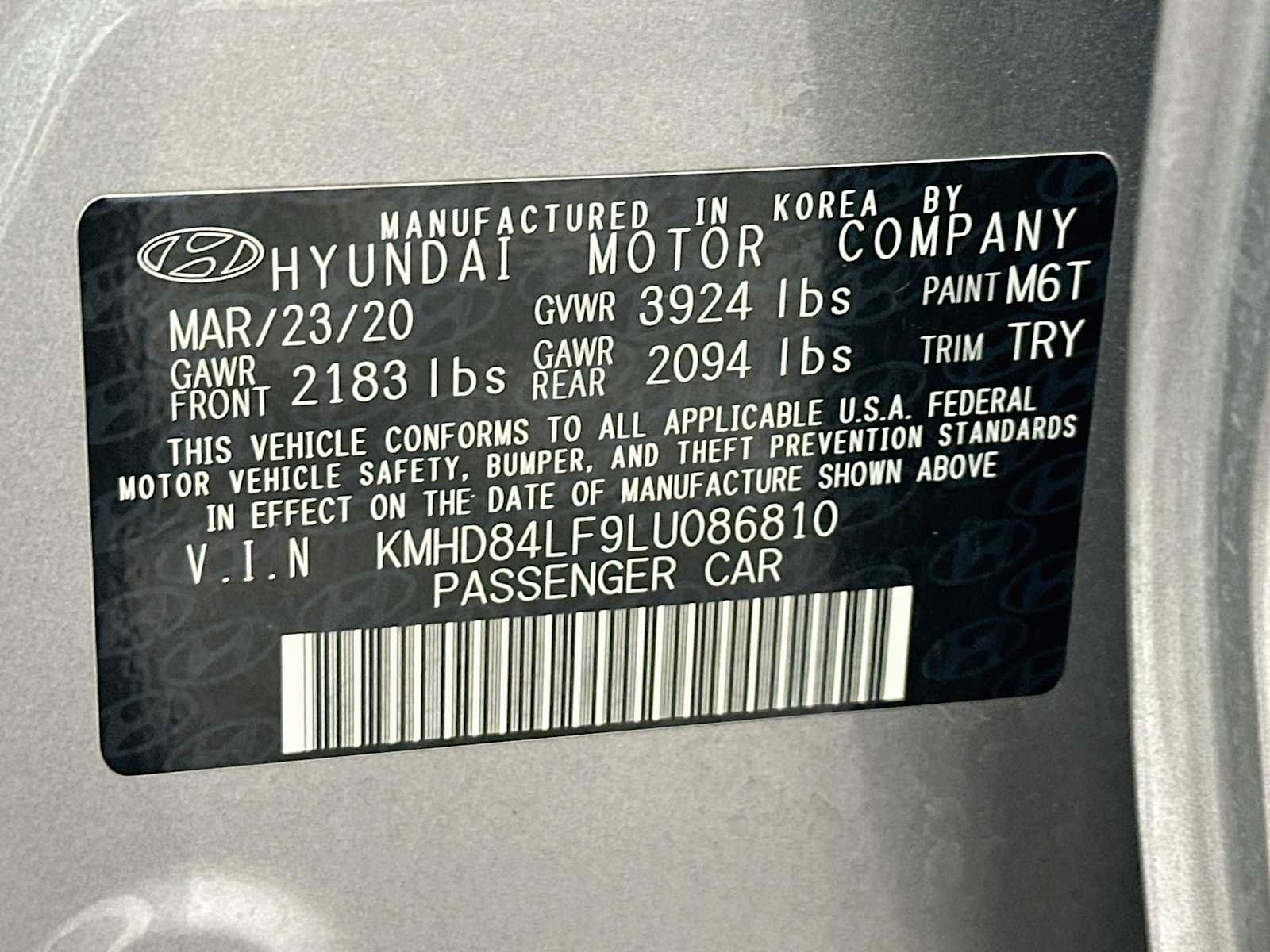 Used 2020 Fluid Metal Hyundai Limited image 30