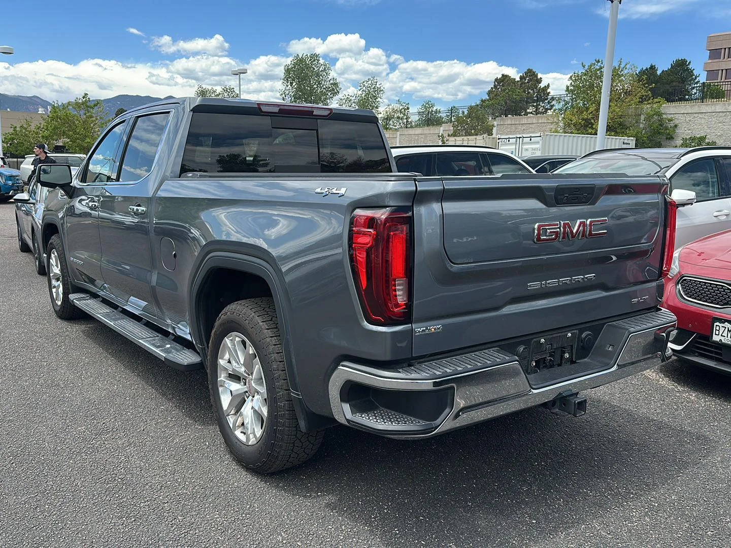 Used 2021 Satin Steel Metallic GMC SLT image 6