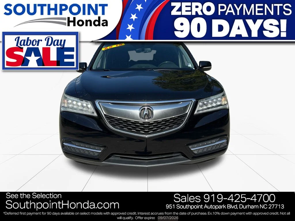 Used 2014 Acura MDX Base with VIN 5FRYD3H24EB004686 for sale in Durham, NC