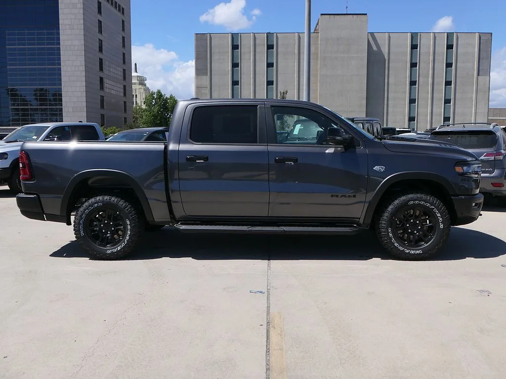 New 2026 Granite Crystal Metallic Clear Coat RAM Rebel Crew Cab 4x4 5