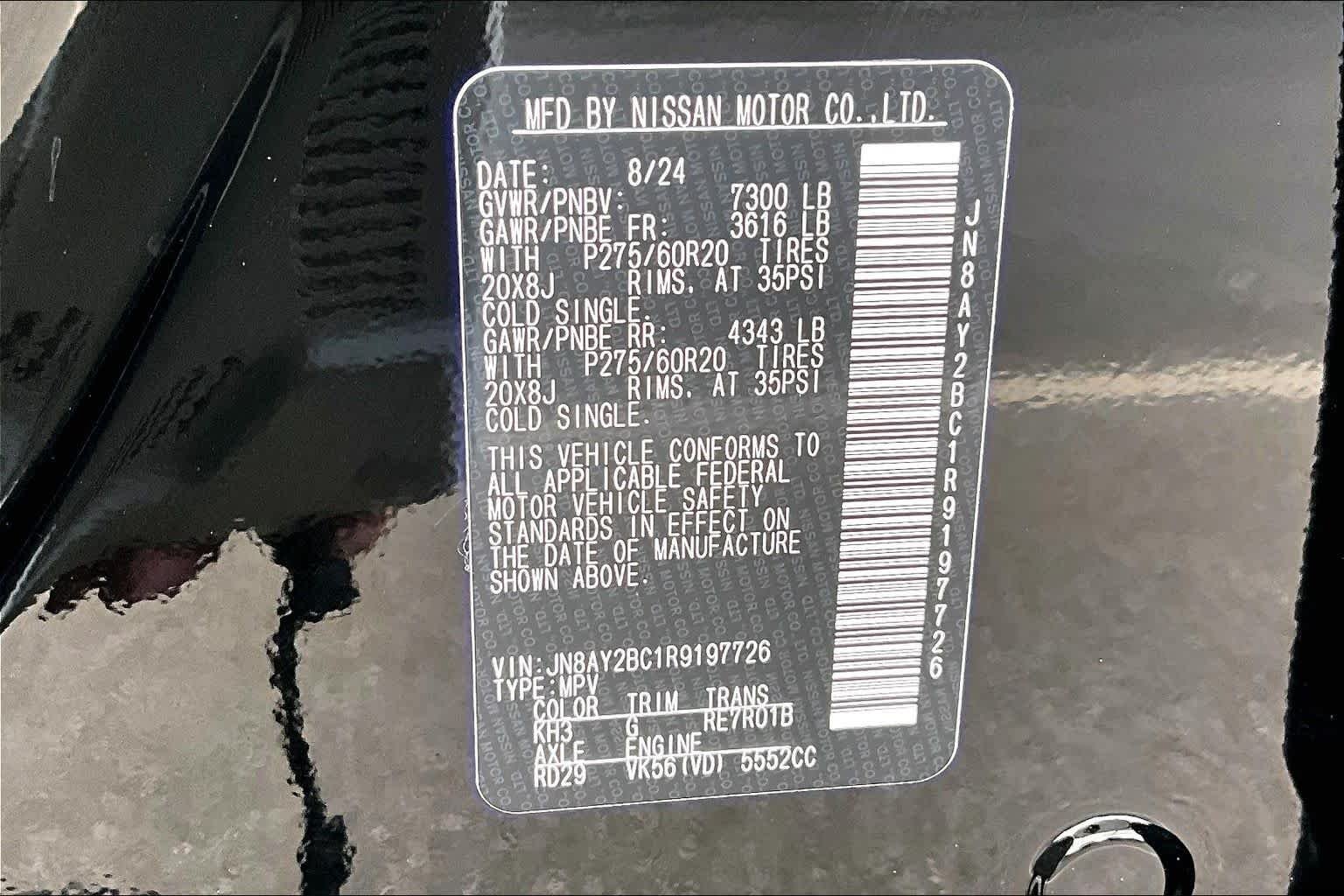Used 2024 Super Black Nissan SL image 34