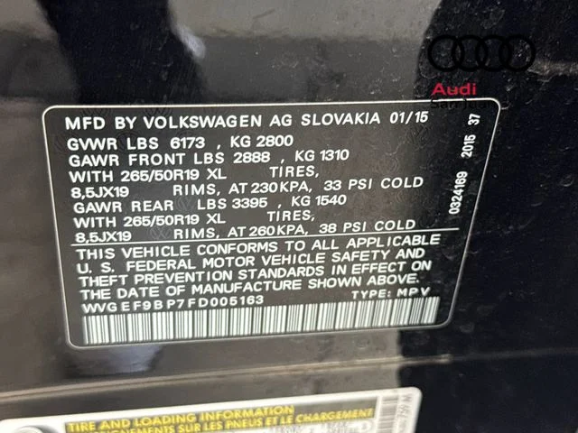 Used 2015 Black Volkswagen V6 Lux image 36