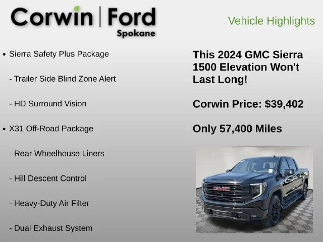 Used 2024 Onyx Black GMC Elevation image 24