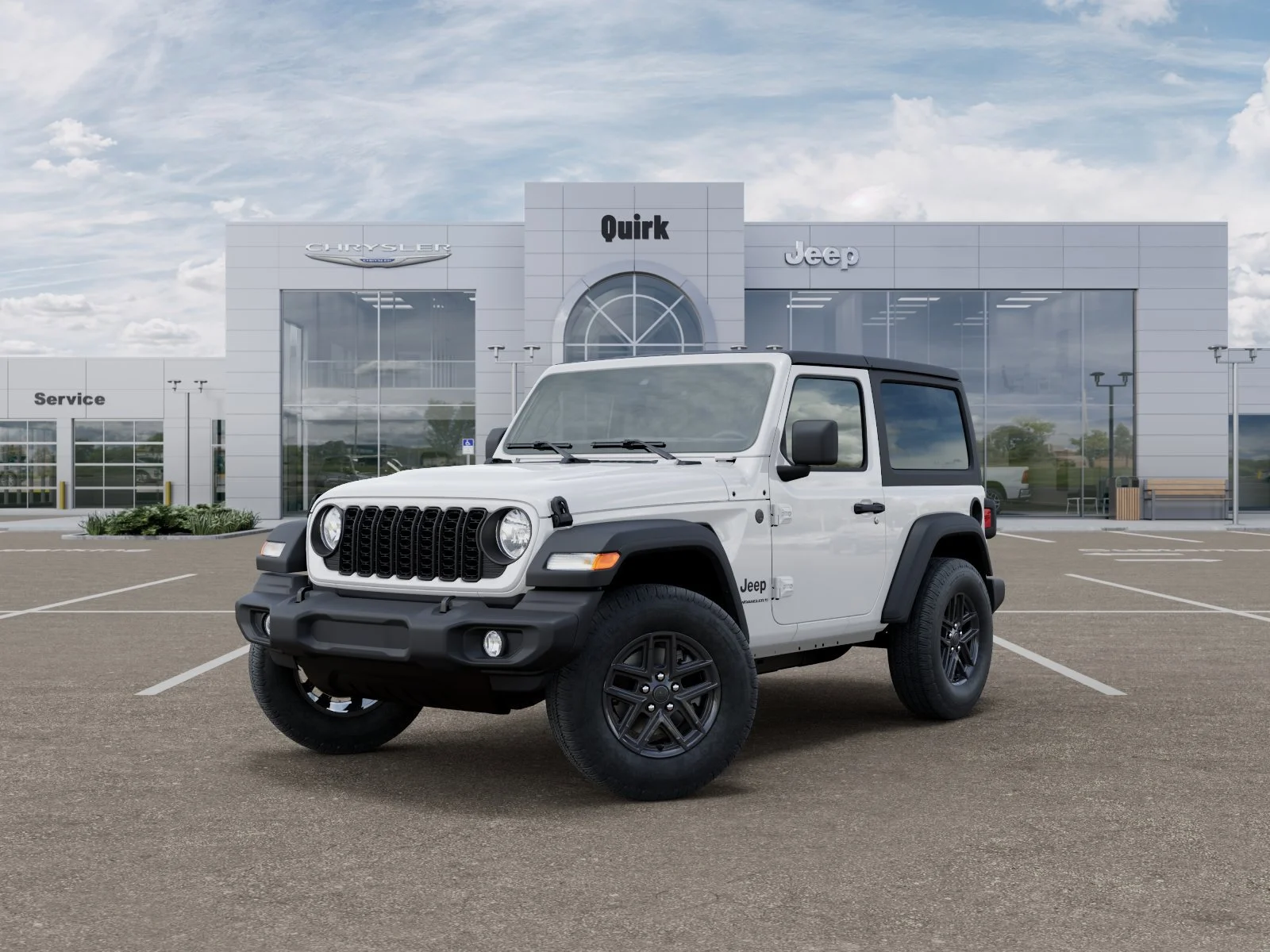 New 2026 Bright White Clear-Coat Exterior Paint Jeep Sport image 1