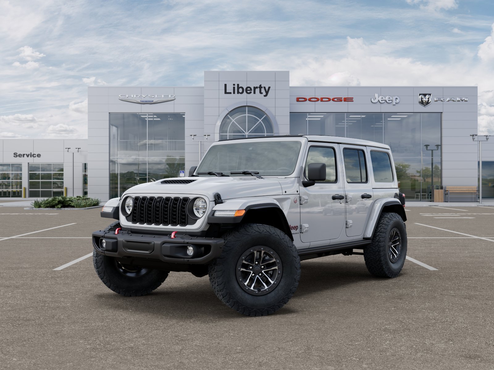 New 2026 Bright White Clear-Coat Exterior Paint Jeep Rubicon X image 2