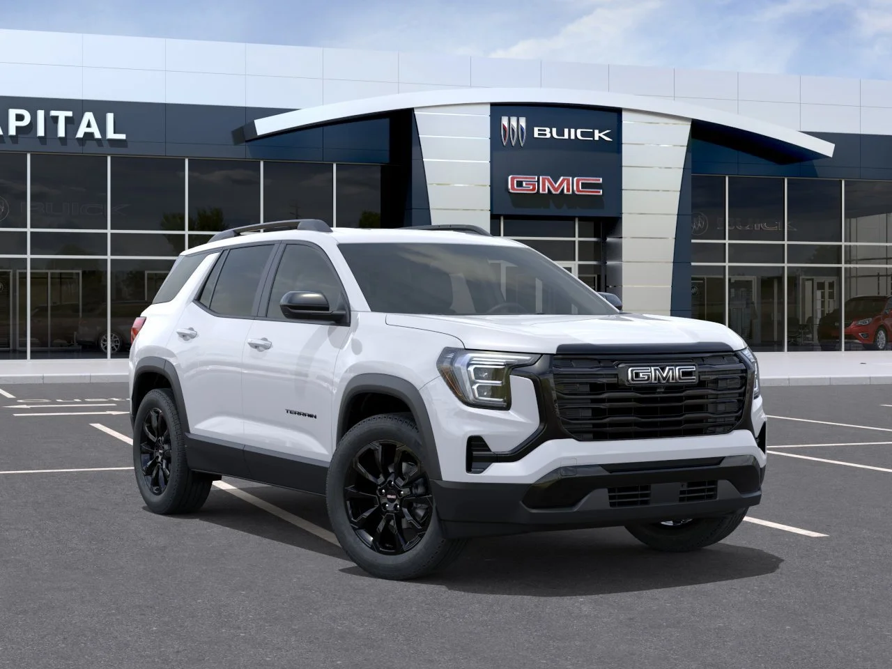 New 2027 Summit White GMC AWD Elevation image 7