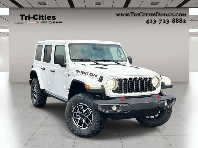 New 2026 Bright White Clear-Coat Exterior Paint Jeep Rubicon image 1