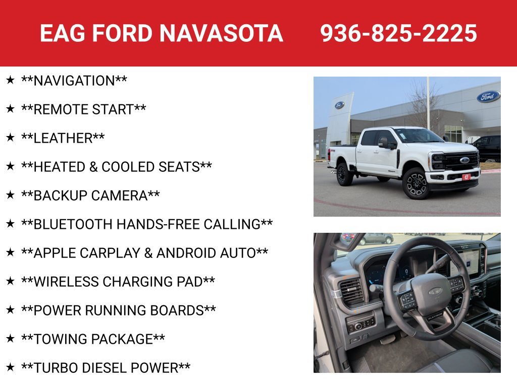 New 2026 Star White Metallic Tri-Coat Ford F-250® Platinum® image 4