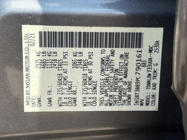 Certified Used 2023 Gray Nissan SV image 29