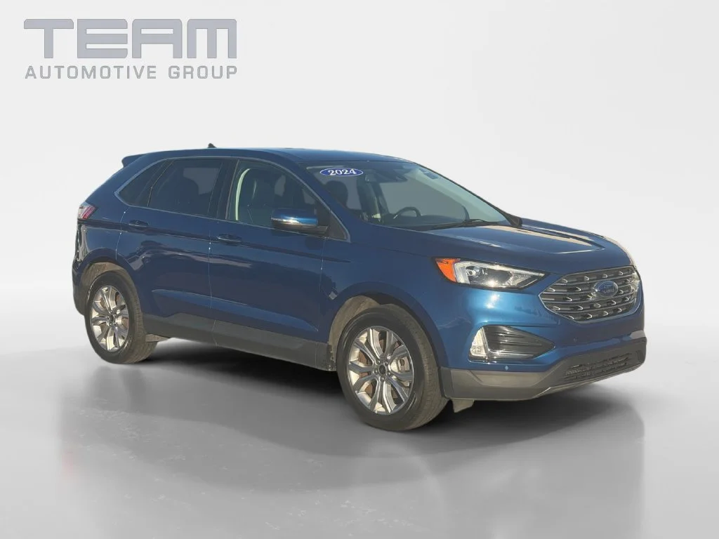 Used 2024 Blue Ford Titanium image 1