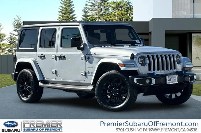 Used 2023 Silver Jeep Sahara 4xe image 1