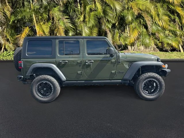 Certified Used 2022 Green Jeep Unlimited Sport S image 4