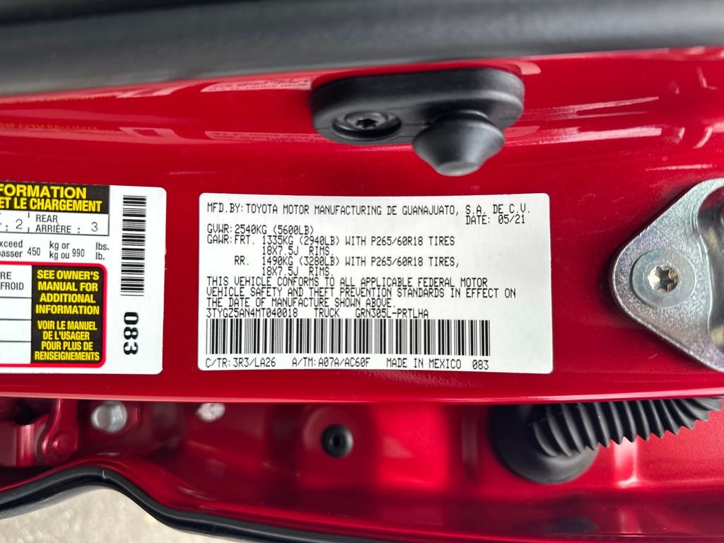 Certified Used 2021 Barcelona Red Metallic Toyota Limited image 30