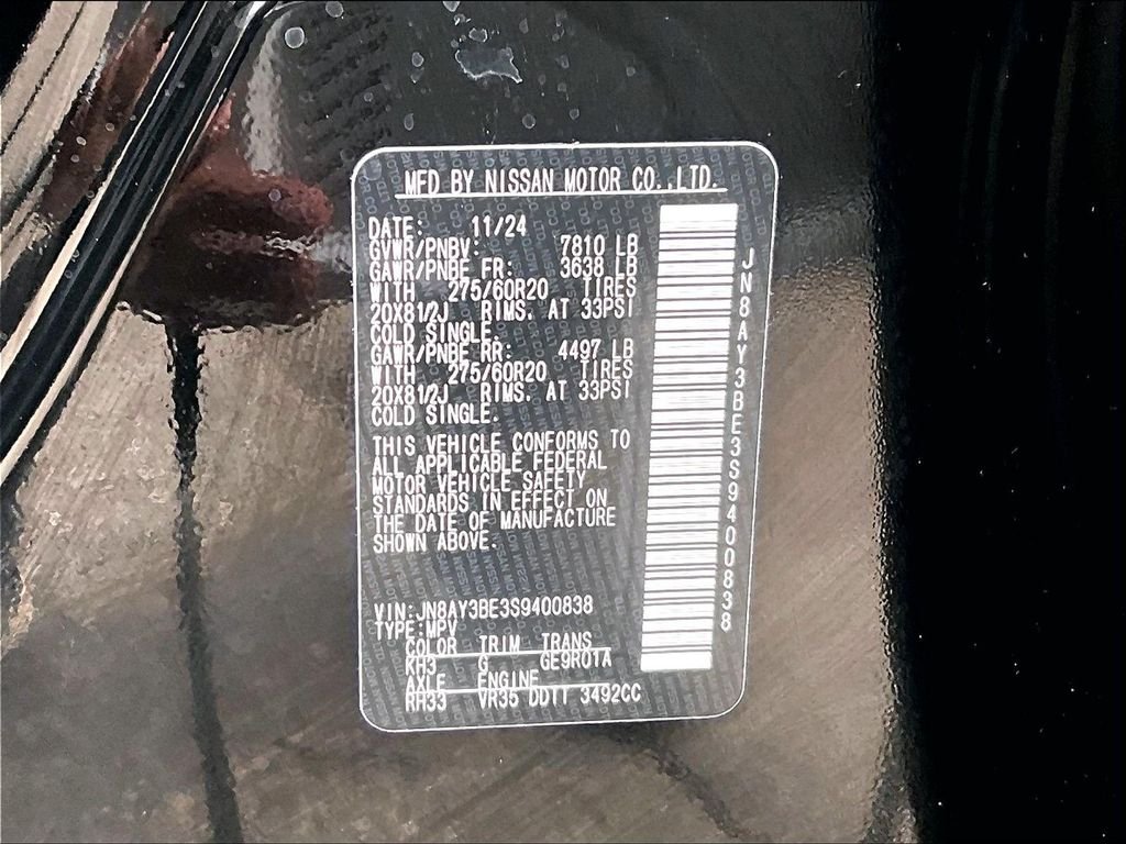 Certified Used 2025 Black Nissan SL image 34