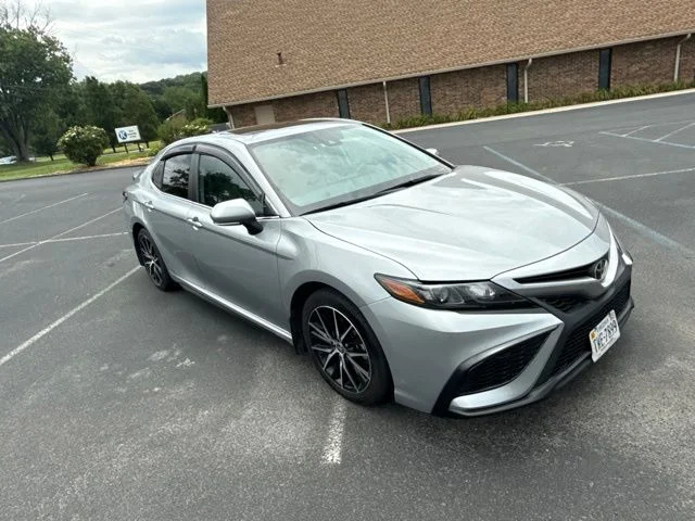 Used 2021 Silver Toyota SE image 2