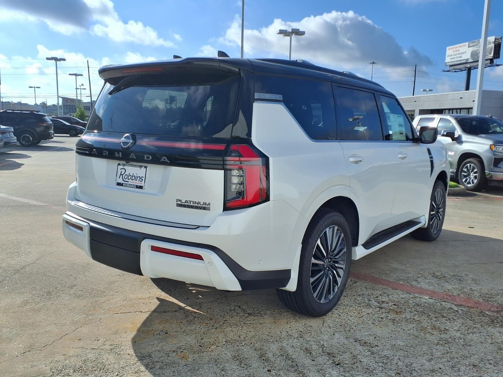2026 Nissan Armada Platinum Reserve White at Robbins Nissan